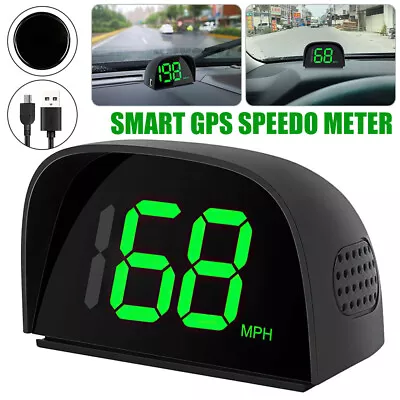 2023 Car Digital GPS Speedo Speed MPH HUD Head Up Display Speedometer Universal • £9.99