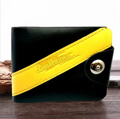 £3.99 • Buy Men's Wallet With Zipper Pocket Pocket & ID Window + 6 Cards Holders