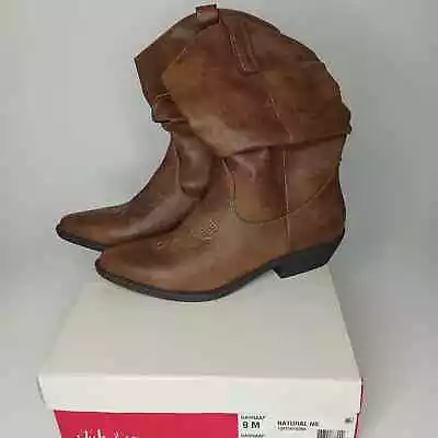 Style & Co. Danna Fashion Boot Low Slouch Cowboy Boot Size 9 • $20