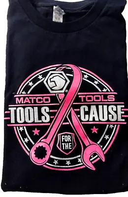 MATCO Tools For The Cause Breast Ca. Awareness Black Tee 3X Short Sleeve NEW! • $24.95