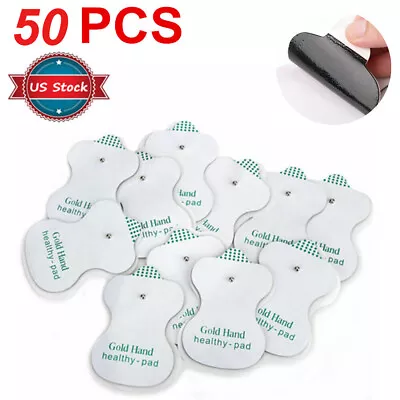 50 PCS Snap On Replacement Pads For Electrode Tens Unit & Pulse Massagers USA • $9.49