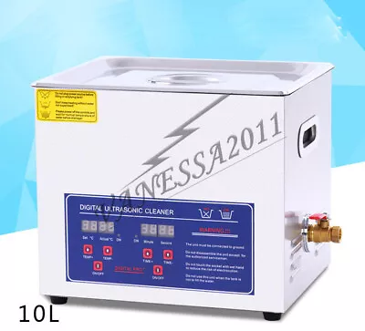 ONE 10L Industry Jewelry Ultrasonic Cleaner Dental Digital Time Heater 240W • $464.68