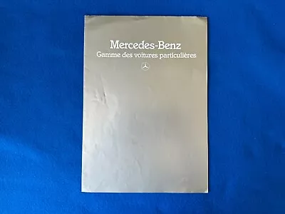 RARE 1980s Mercedes-Benz Gamme Des Voitures Particulieres Car Brochure Poster • $14.99