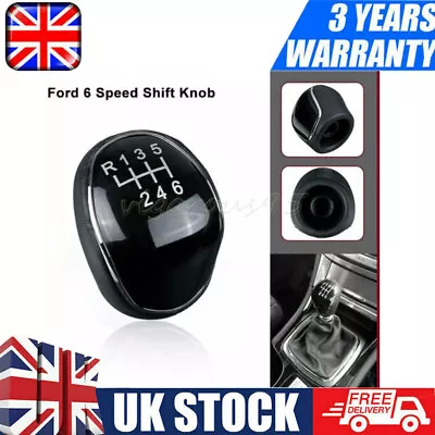 £8.66 • Buy 6 Speed Gear Shift Knob For Ford Focus Mk3 Mk2 Galaxy Mondeo IV Mk4 S-Max C-Max