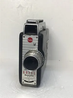 Vtg 1951 Cine-Kodak Royal Magazine 16mm Movie Camera W25mm F/2.8 Lens W Case • $19.90