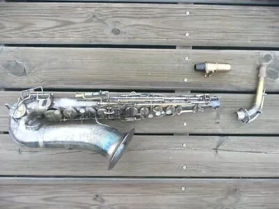 $350 • Buy VINTAGE FRENCH ALTO SAXOPHONE By DESLAURIER PARIS - SELMER MOUTHPIECE