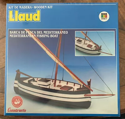 Constructo Llaud Rare Vintage Mediterranean Fishing Wooden Boat Model Kit New • $60