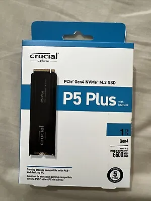 1TB/2TB Crucial P5 Plus M.2 NVMe PCIe SSD With Heatsink Gaming  • £90