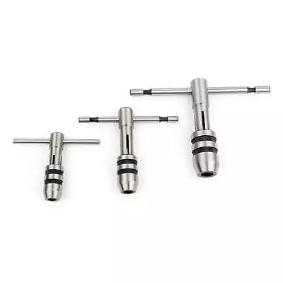 ATW-0053 Adjustable T-Handle Tap Wrench Set ? 3 Piece M1-M4 / M4-M8 / M6-M12 • $9.99