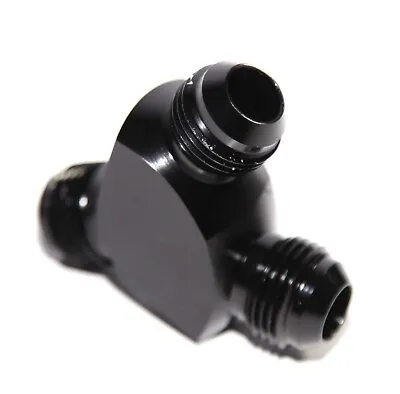 3-Way Y-Block Fitting Adapter AN8 8AN Male To 2X AN8 8AN Male BLACK • $12