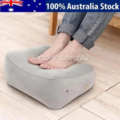 $10.65 • Buy Travel Inflatable Foot Rest Air Pillow Cushion Office Home Leg Footrest Relax