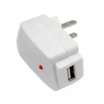 $7.30 • Buy WHITE HOME WALL PLUG USB CHARGER TRAVEL AC POWER ADAPTER For SMARTPHONES