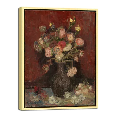 Framed Canvas Prints Van Gogh Painting Repro Home Decor Wall Art Floral Pictures • $31.19