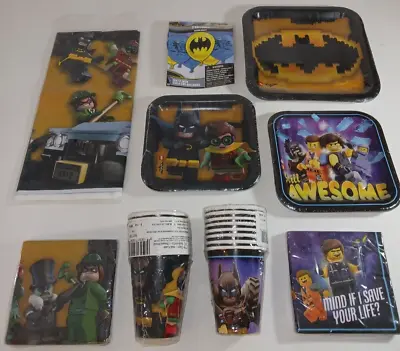 LEGO BATMAN Birthday Party Supplies Customize LEGO Party Cups/Plates/Tablecovers • $4.50