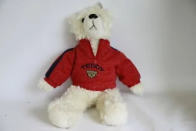 Cute Plush 40cm Teddy With Sweater Red Kids Day Birthday Plush • £13.05