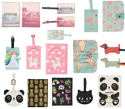 £3.25 • Buy Passport Holder Travel Luggage Tag Suitcase Label ID Childrens Holiday Tags