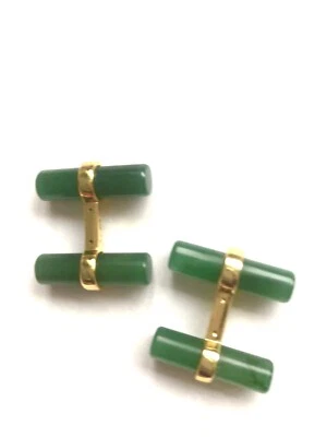 £75 • Buy Vintage  Jade Cufflinks