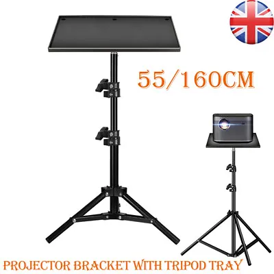 Height With Tripod Tray DVD Projector Laptop DJ Tripod Stand Adjustable New • £15.03