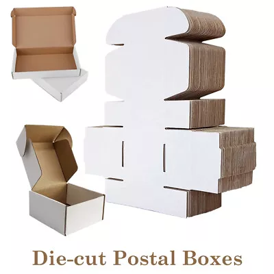 Small Parcel Royal Mail Postal Mailing Shipping Cardboard Box Packet Size White • £5.45