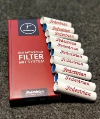 Pack Of 10 9mm Disposable Tobacco Pipe Carbon Activated Filter • $12