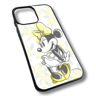 £9.99 • Buy Yellow Floral Polka Dot Minnie Bow Y2K Hard Back Casing Case Personalised Name