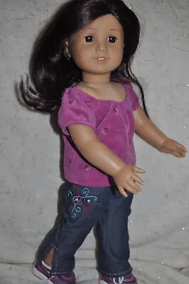 American Girl Just Like You 18  Doll Jess Mold Brown Hair Brown Eyes 2008 • $99.78