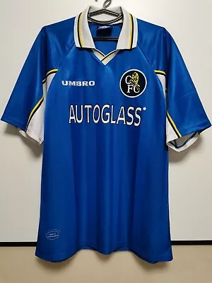 Size Xl Chelsea 1997-1999 Home Football Shirt Jersey Umbro • £140