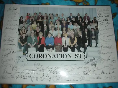 Official Coronation Street Signed Cast Photo Betty Driver Samia Ghadie Rare • £12.99