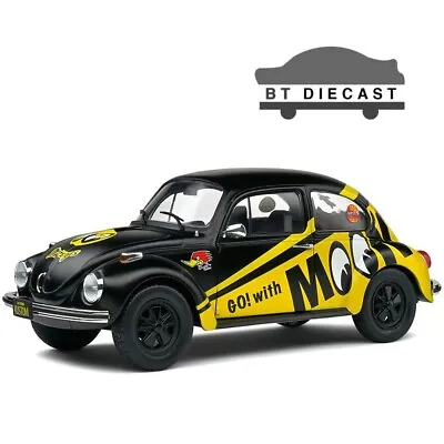 Solido 1974 Vw Volkswagen Beetle 1303 1/18 Diecast Model Mooneyes Black S1800519 • $49.90