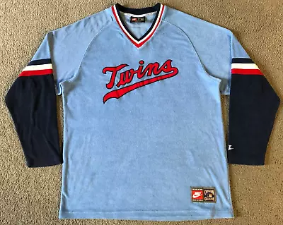 VTG Nike Cooperstown Collection Minnesota Twins Embroidered Sweatshirt - Size XL • $22