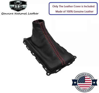 Manual Shift Real Leather Boot Cover For 2005 - 2009 Ford Mustang GT Red Stitch • $23.45