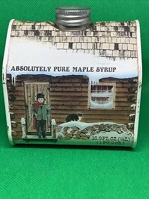 Vintage Absolutely Pure Maple Syrup Tin New England Container CO 1984 Vermont • $8.97
