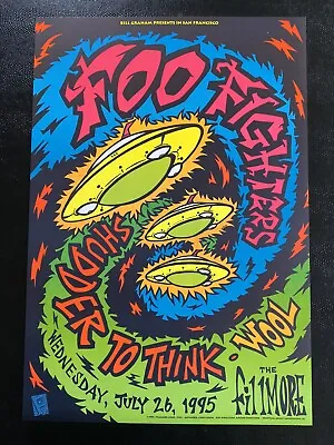 $150 • Buy Foo Fighters San Francisco Vintage Original Concert Poster From 1995!