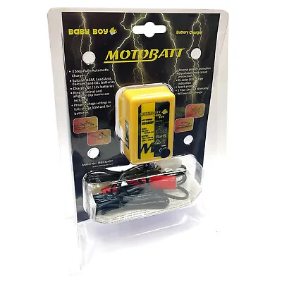 £22.95 • Buy Motobatt Motorcycle Battery Charger Trickle 6V & 12V Baby Boy With Auto Cut Off 
