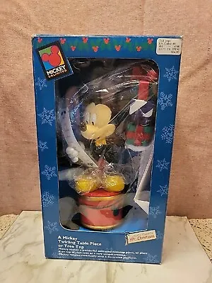 Disney Mr Christmas Mickey Unlimited Twirling Table Piece Or Tree Topper NEW • $50