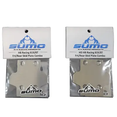 Sumo Racing HB D8 E8 D8T E8T World Spec Evo3 D819 E819 Frt/Rear Skids Hot Bodies • $16.99