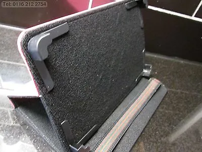 Dark Pink 4 Corner Grab Angle Case/Stand Yarvik Noble TAB07-485 Android Tablet • £9.12