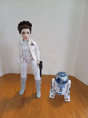 STAR WARS Forces Of Destiny ~ 11  PRINCESS LEIA & R2-D2 ACTION FIGURE / DOLL SET • $9.99