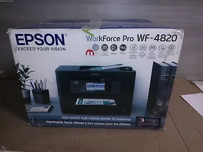 Epson WorkForce Pro WF-4820 Wireless All-in-One Printer - Black • $80