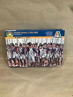 Italeri 1/72 Napoleonic Wars French Infantry # 6092- Plastic Model Figures NEW • £8.99