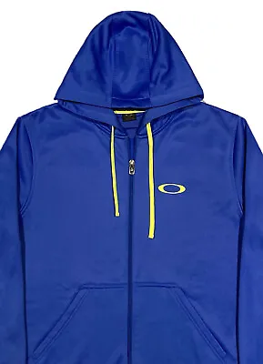 Oakley Performance Full-Zip Hooded Golf Jacket Mens S Periwinkle • $12.95