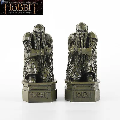 Hobbit The Lonely Mountain EREBOR Lord Of The Rings Dwarf Bookends 1 Pair New • $48.75