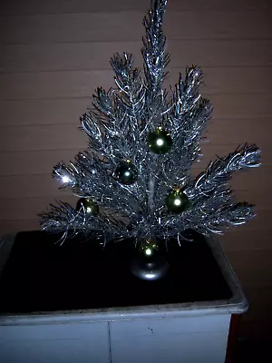 Nice Collector Vtg 2.5 Ft Retro Silver Holi-gay Stainless Aluminum Xmas Tree#102 • $184.99