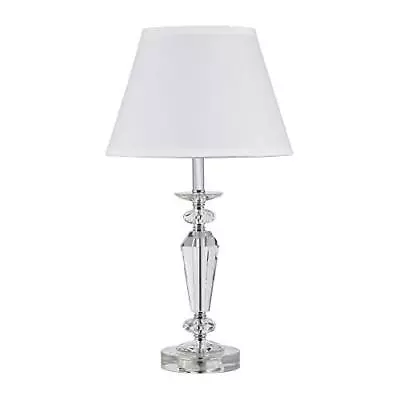 International Hbl2120 21.5 In Ashford Crystal Table Lamp Whi • $73.36