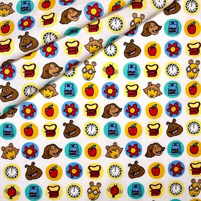 £10.75 • Buy Arthur Fabric By Marc Brown For Springs Industries 8854 1 YARD 100% Cotton
