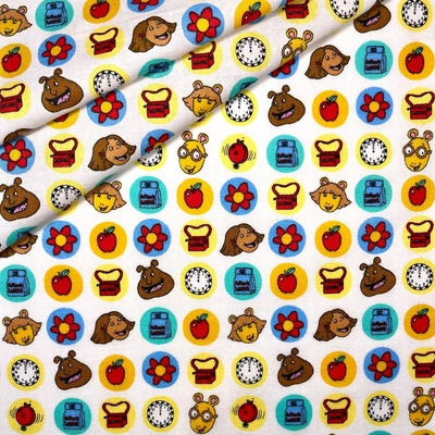 £10.75 • Buy Arthur Fabric By Marc Brown For Springs Industries 8854 1 YARD 100% Cotton