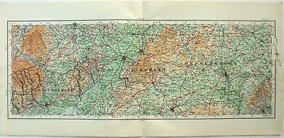 Middlesex Hertfordshire & Essex England. Original 1922 Ordnance Survey Map.  • $22
