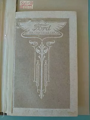C1913 Or 1914 Model T Ford The Universal Car Manual Catalog With Prices • $29