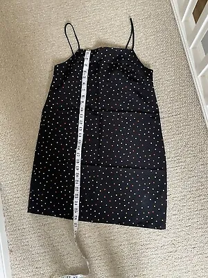 £14 • Buy Topshop Size 10 Spotty Black Cami Dress New Ladies Summer