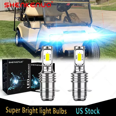 2 8000K Bright LED For Club Car DS Headlight Light Bulbs Cart 1986 - 1991 1992 • $16.79